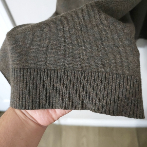 AVENUE Heather Taupe Grey Long Line Open Front Cardigan, Size 18/20, 2X - Picture 6 of 12